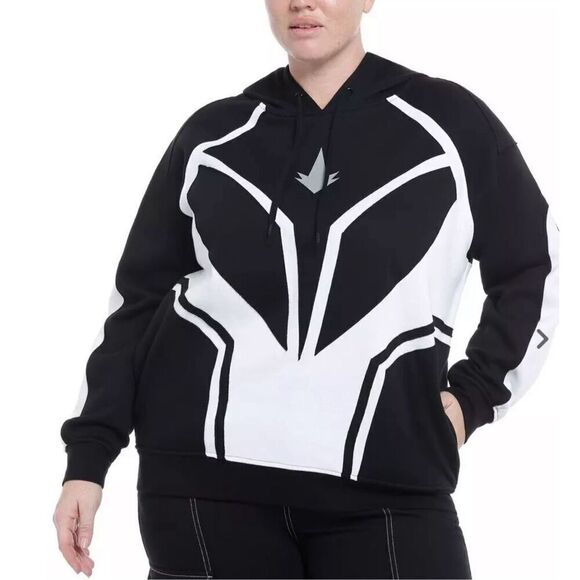 Her Universe Marvel The Marvels Photon Hoodie Black & White Size Medium New - Picture 7 of 7